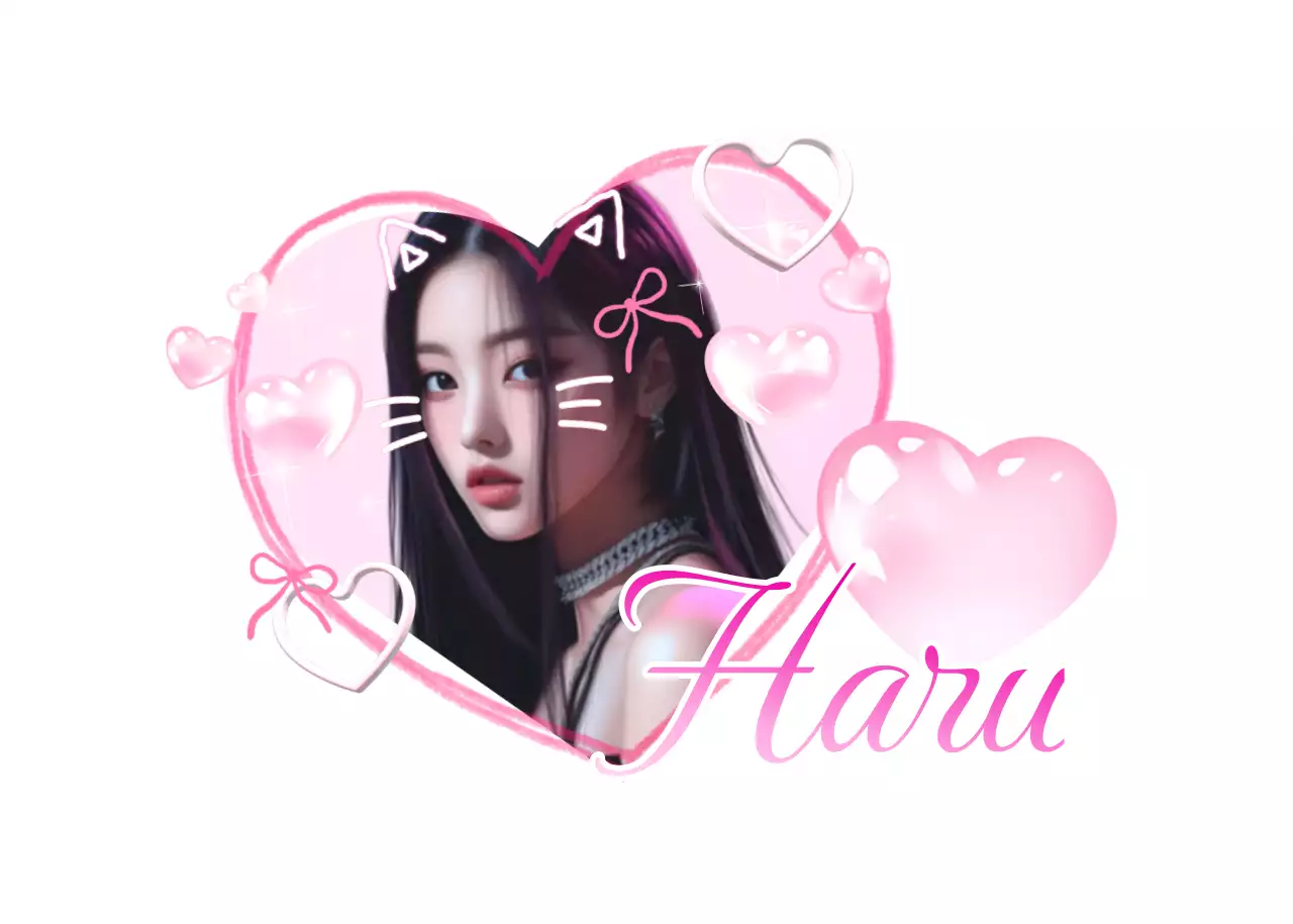 ピンク かわいい キャラクター ポスター 推し活