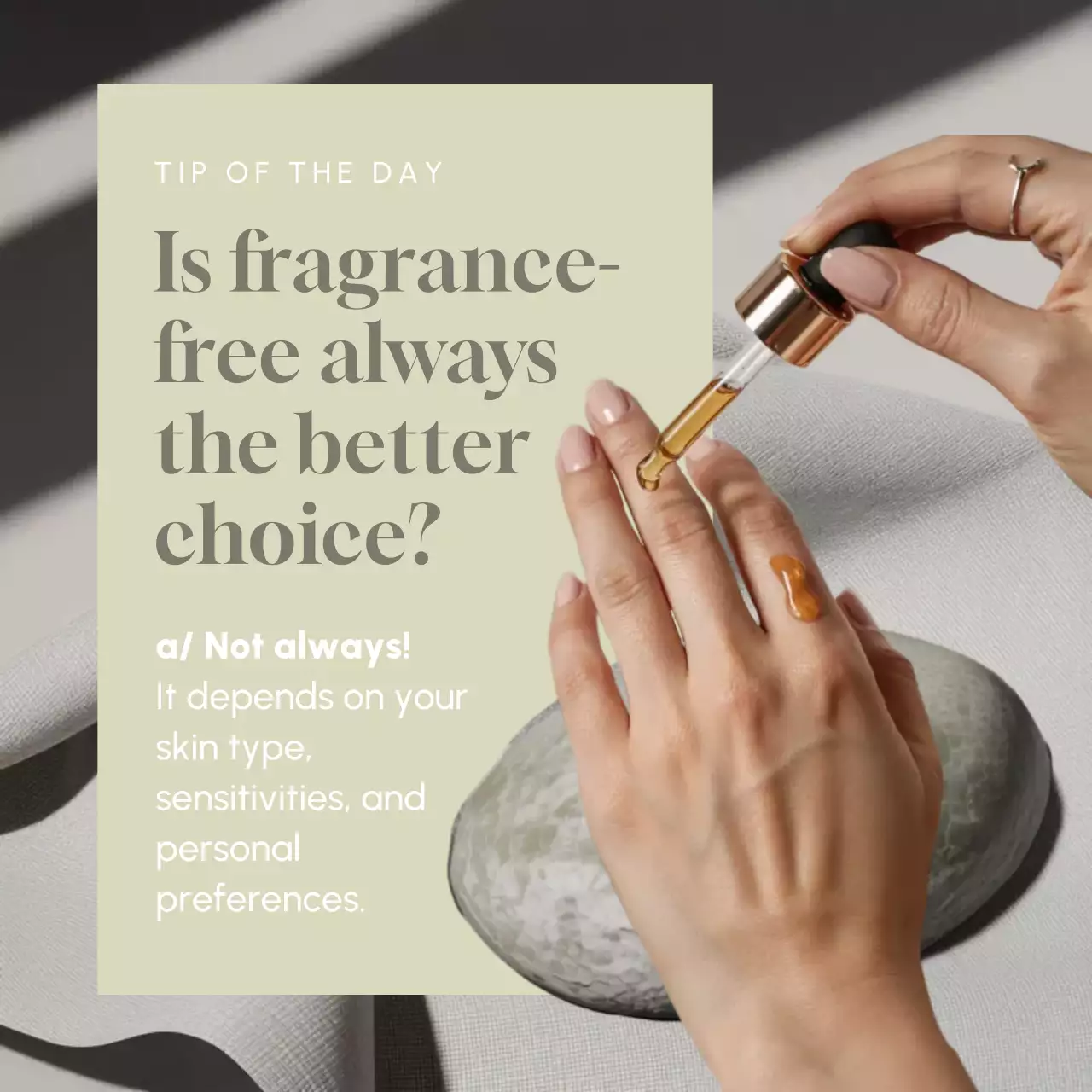 Beige Minimal Skincare Service Promotion Instagram Post