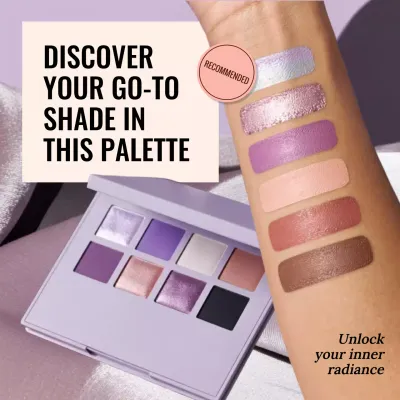 Purple Trendy Makeup Product Promotion Instagram Post