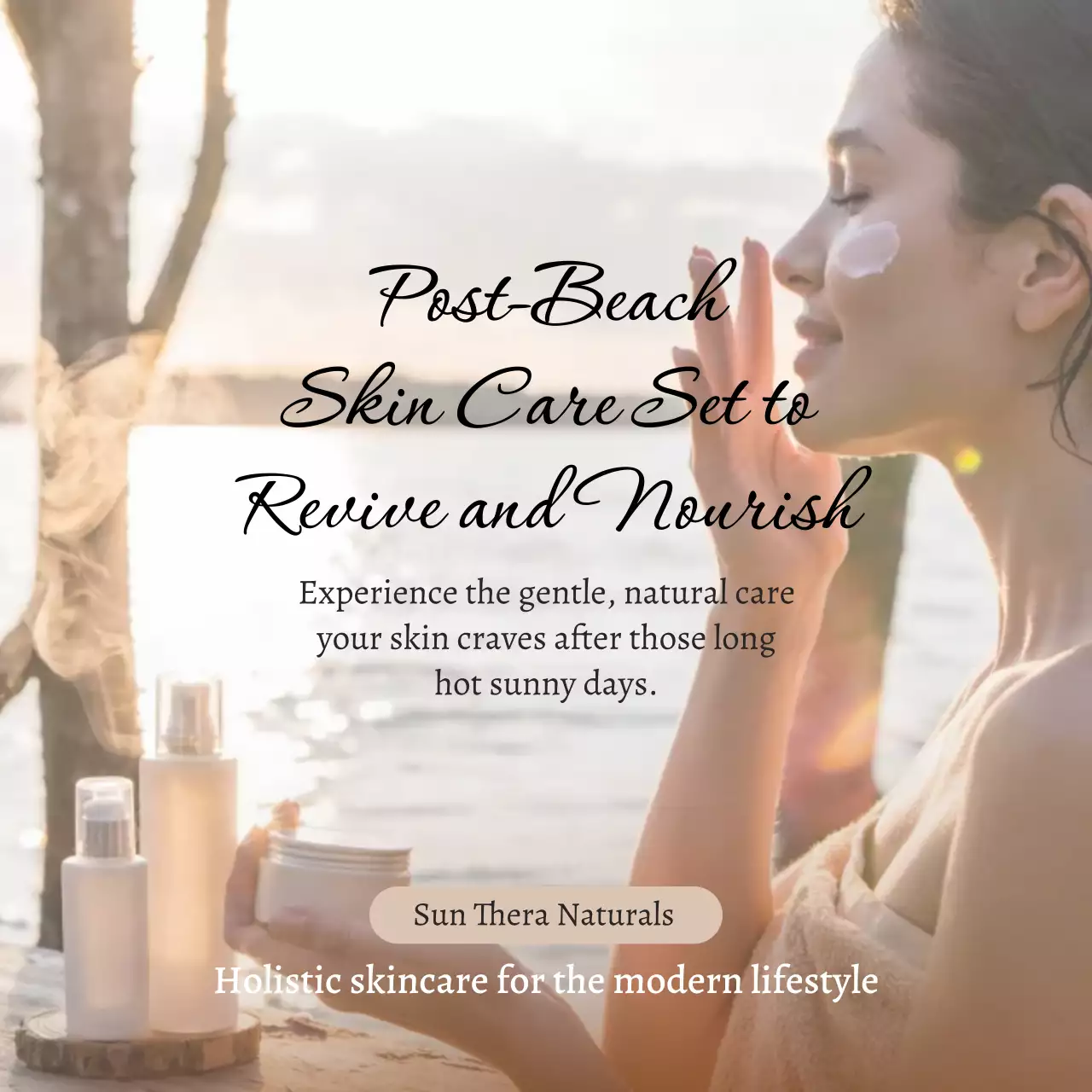 Beige Natural Skincare Service Promotion Instagram Post