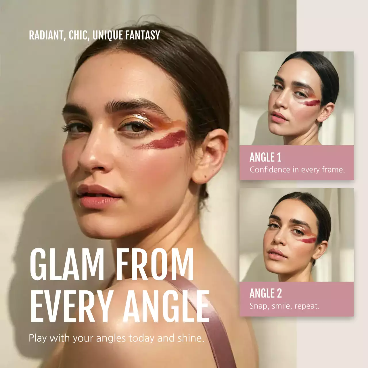 Beige Modern Glam Photoshoot Promotion Instagram Post