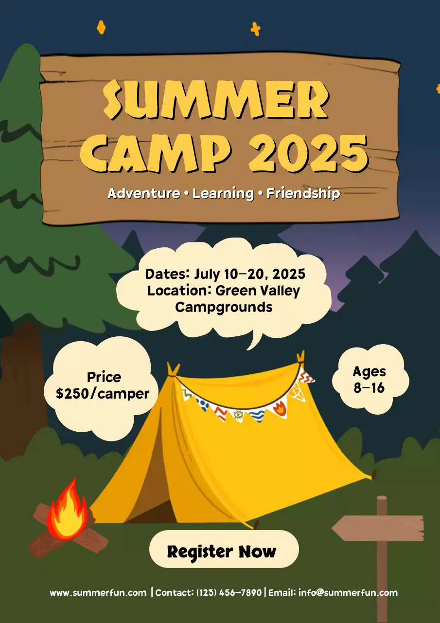 여름 캠프 프로모션