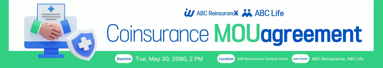 Promoção de Acordo de Seguro Verde Moderno