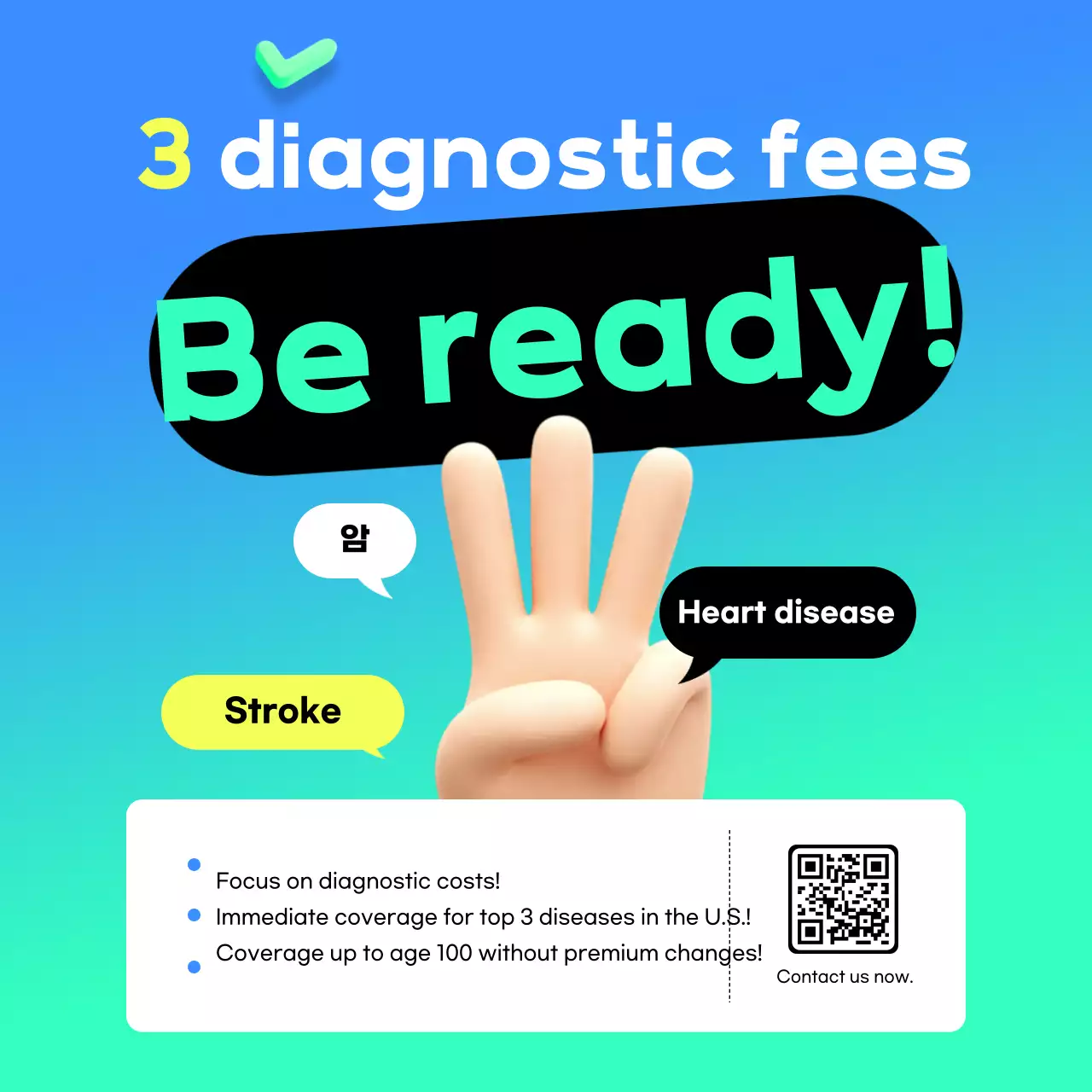 Promosi Asuransi Kesehatan Modern Biru