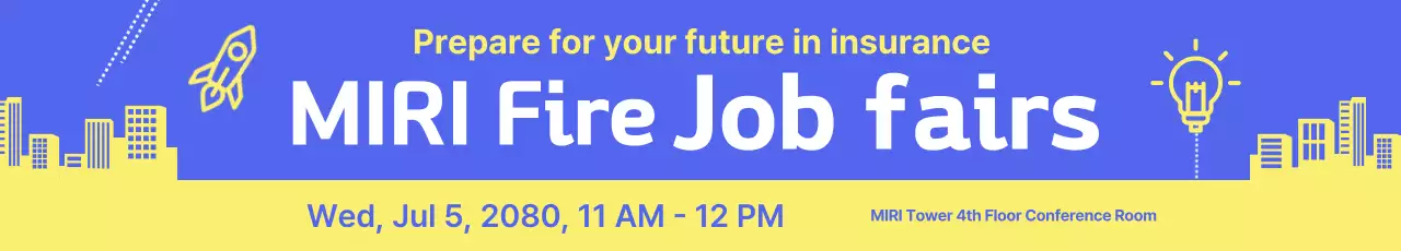 Guia da Feira de Empregos Blue Modern