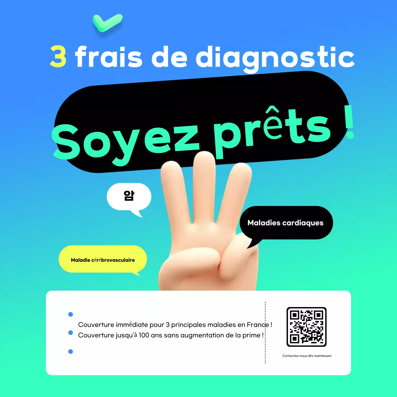 Promotion de l'assurance maladie moderne bleue