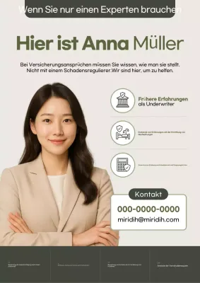 Anzeige von Khaki Modern Insurance Consulting