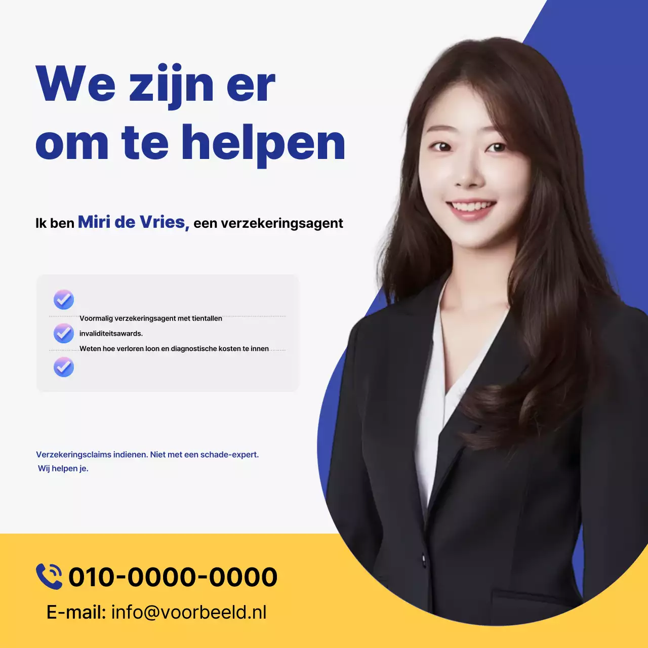 Advertentie voor Blue Clean Insurance