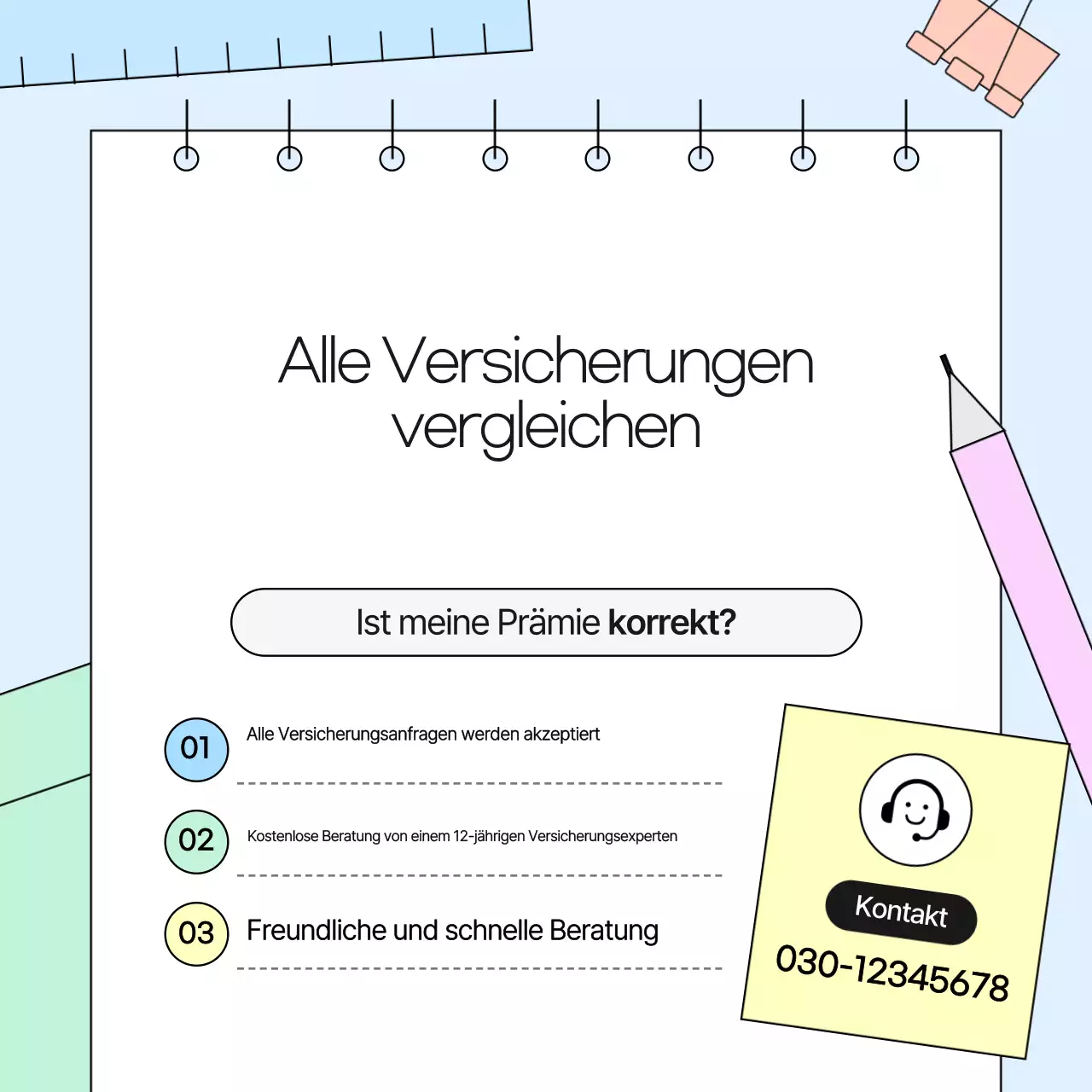 Baby Blue Versicherungsberatungsleitfaden