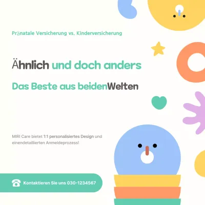 Anzeige der Mint Baby-Versicherung