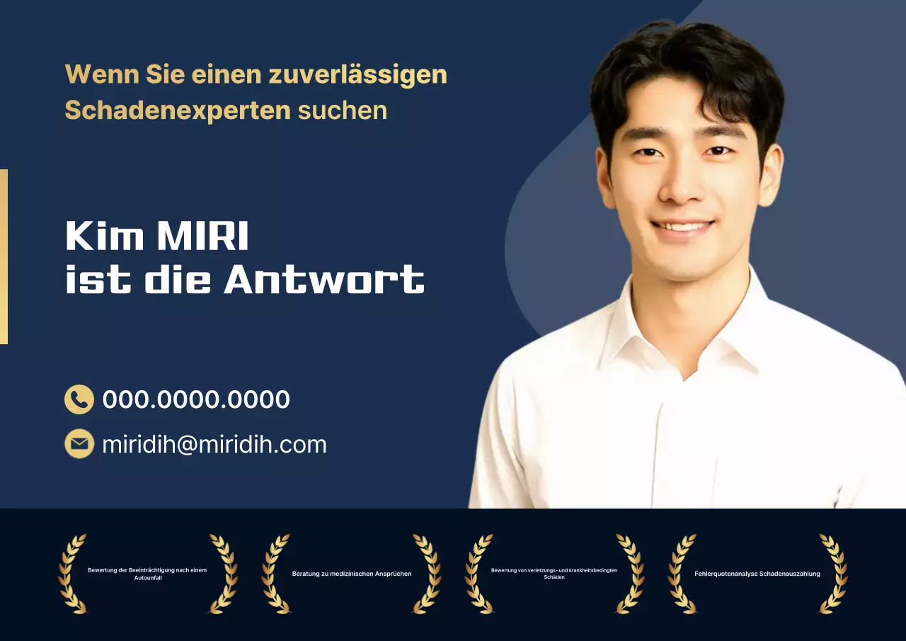 Blaue moderne Versicherungsanzeige