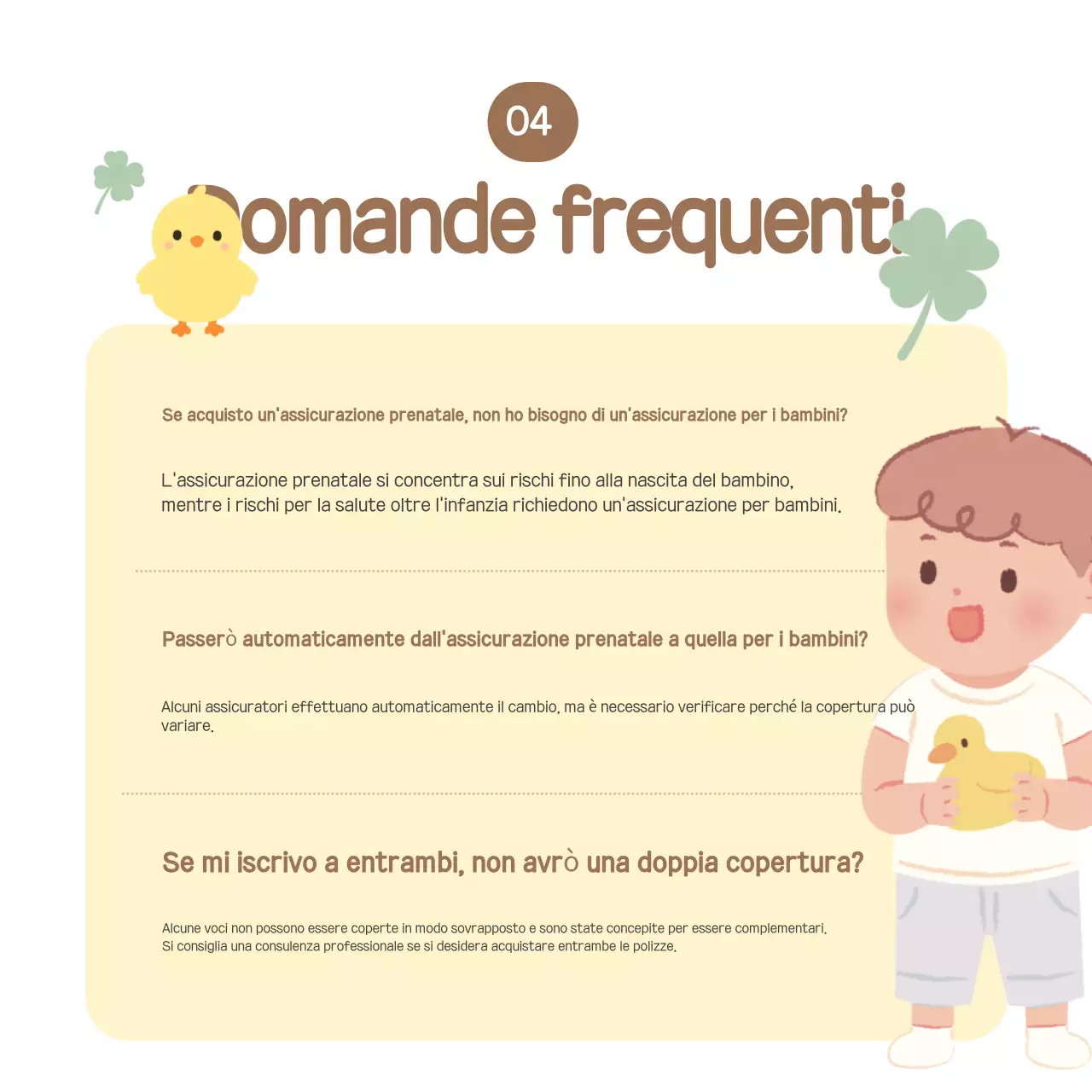 Guida all'assicurazione Pink Baby