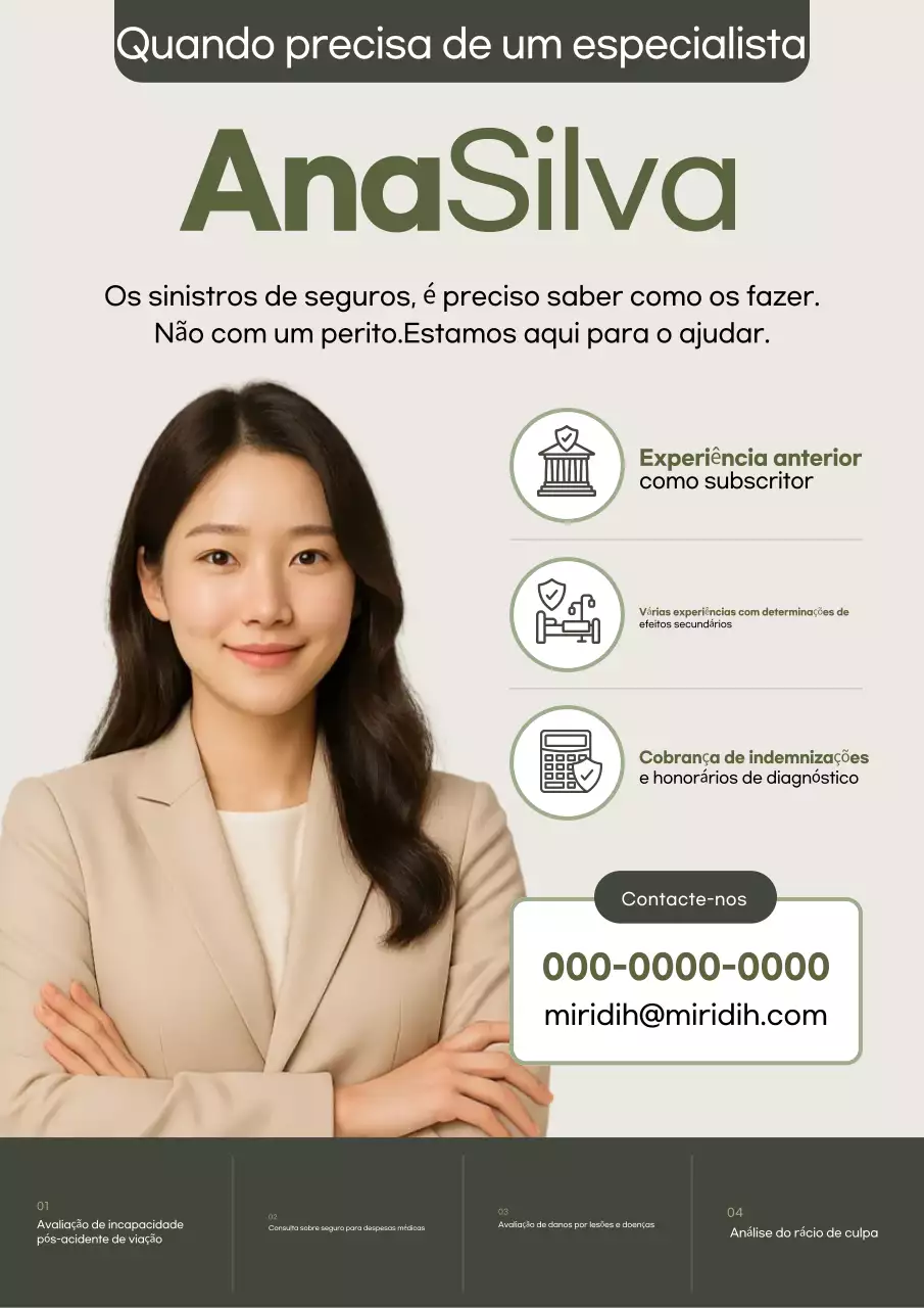 Anúncio da Khaki Modern Insurance Consulting