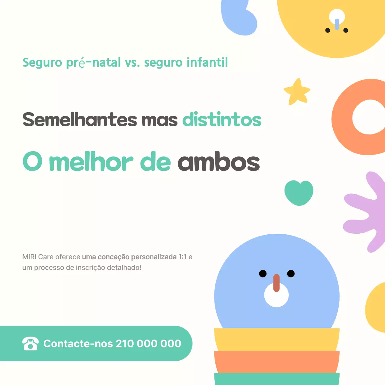 Anúncio do seguro infantil Mint