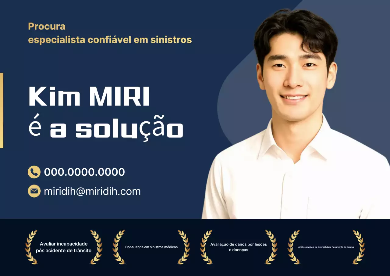 Anúncio de Seguro Moderno Azul