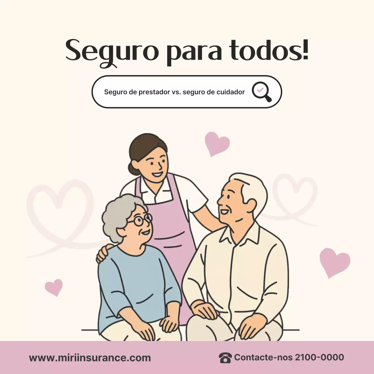 Anúncio de Seguro Simples Rosa