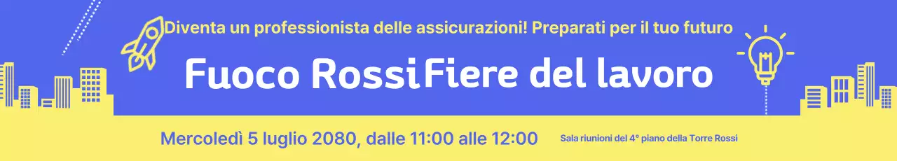 Guida alla sessione informativa sul lavoro Blue Modern