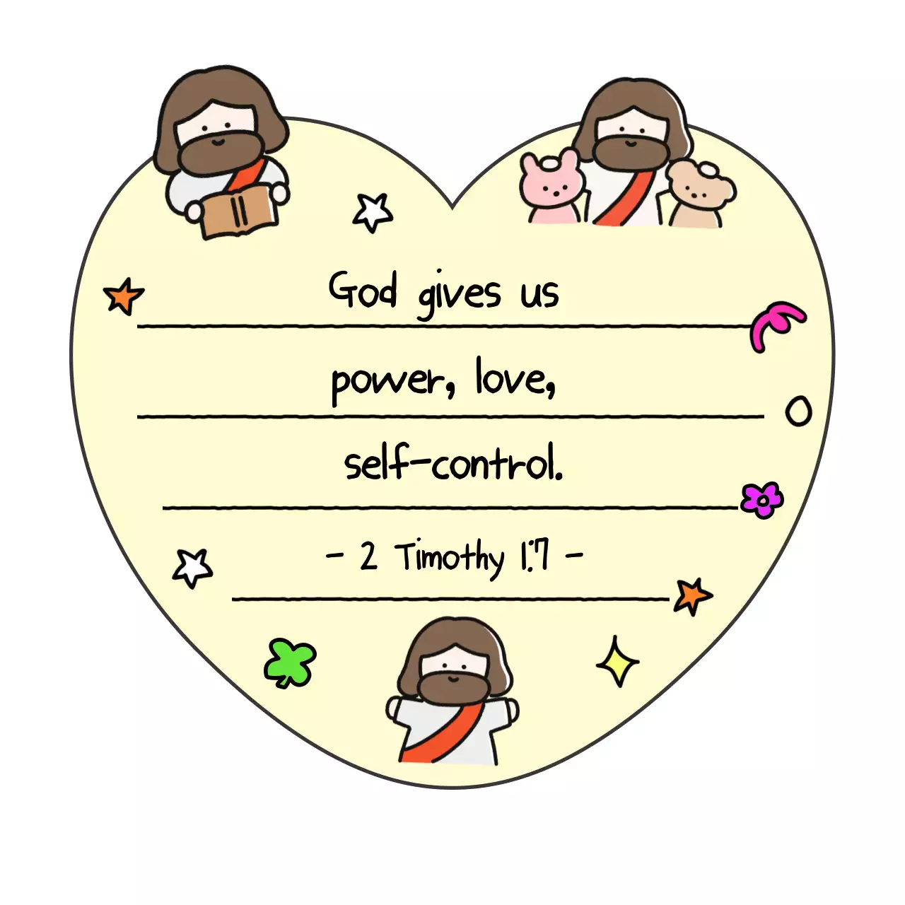 Sổ tay câu Kinh Thánh cho bé màu vàng