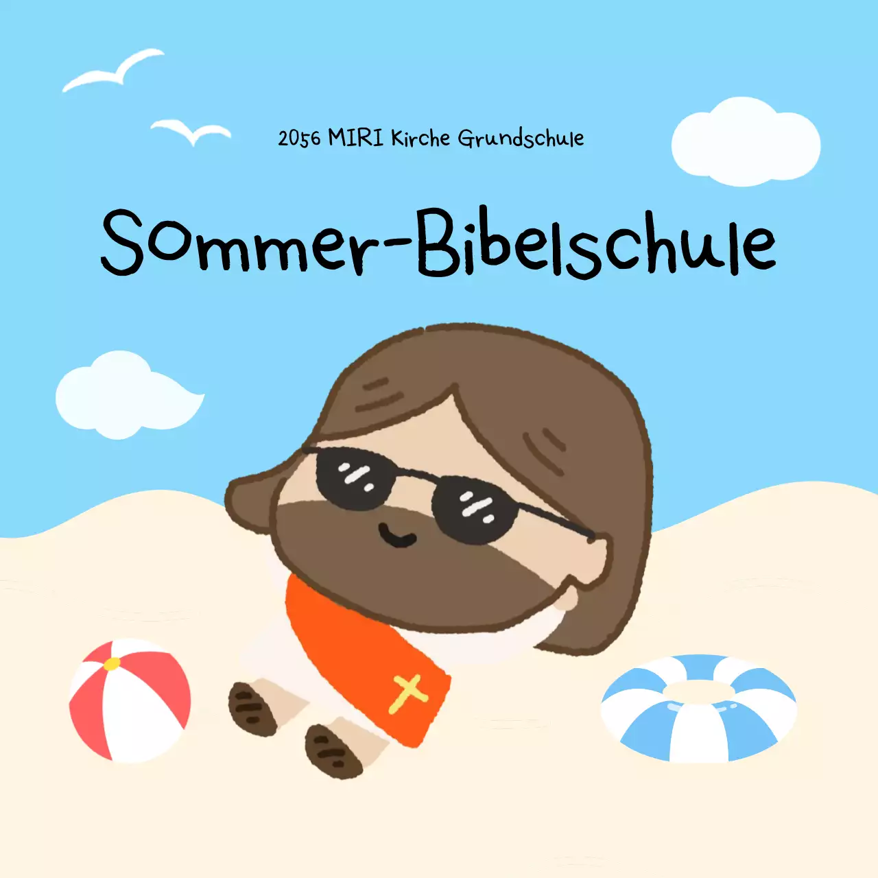 Himmelblaues Baby Religionsunterricht