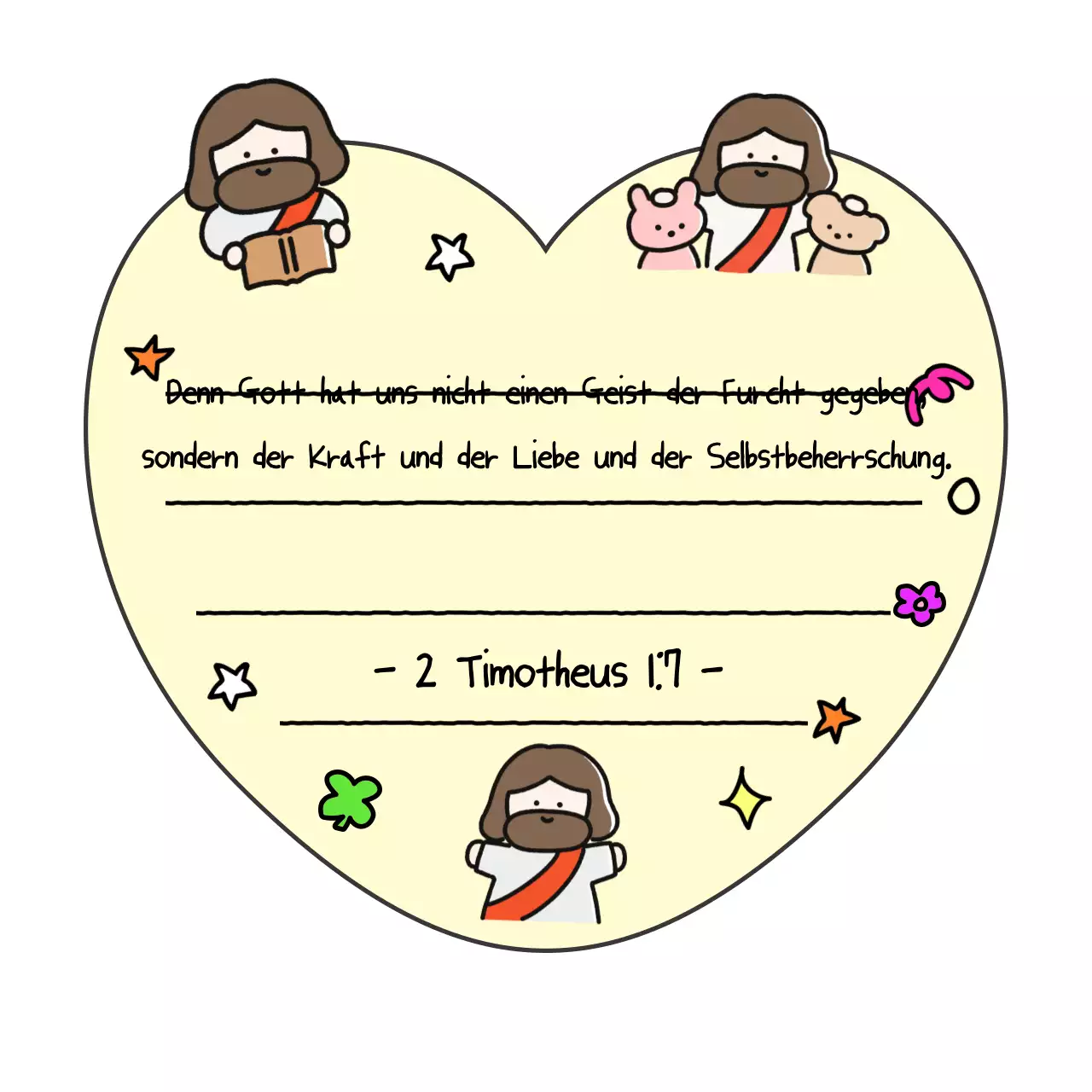 Gelber Baby-Bibelvers-Notizblock