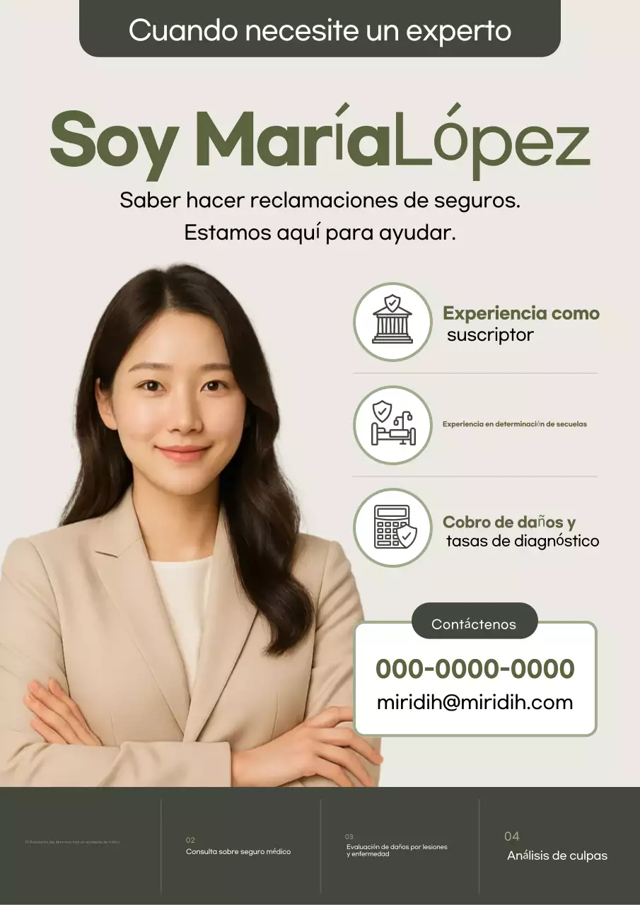 Publicidad de consultoría de seguros Khaki Modern