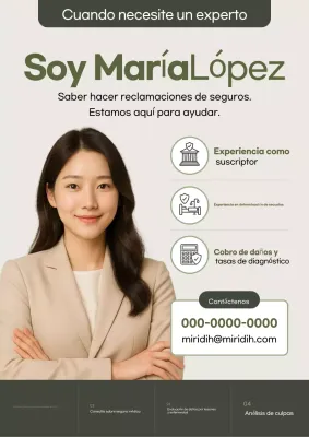 Publicidad de consultoría de seguros Khaki Modern