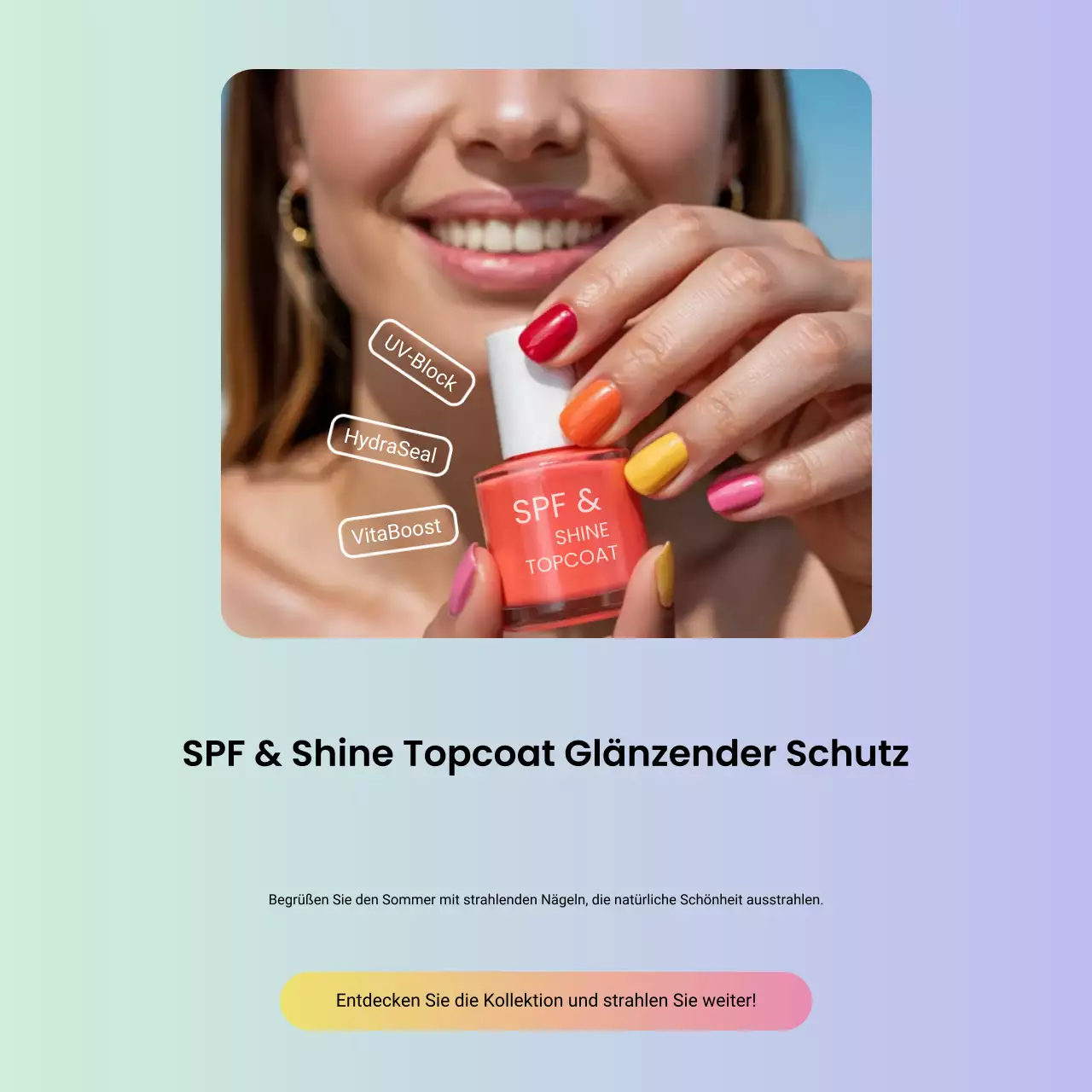 Coral Modern Nail Promotion