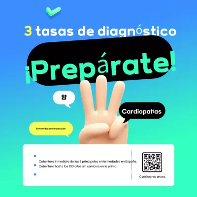 Promoción de seguros de salud modernos de Blue