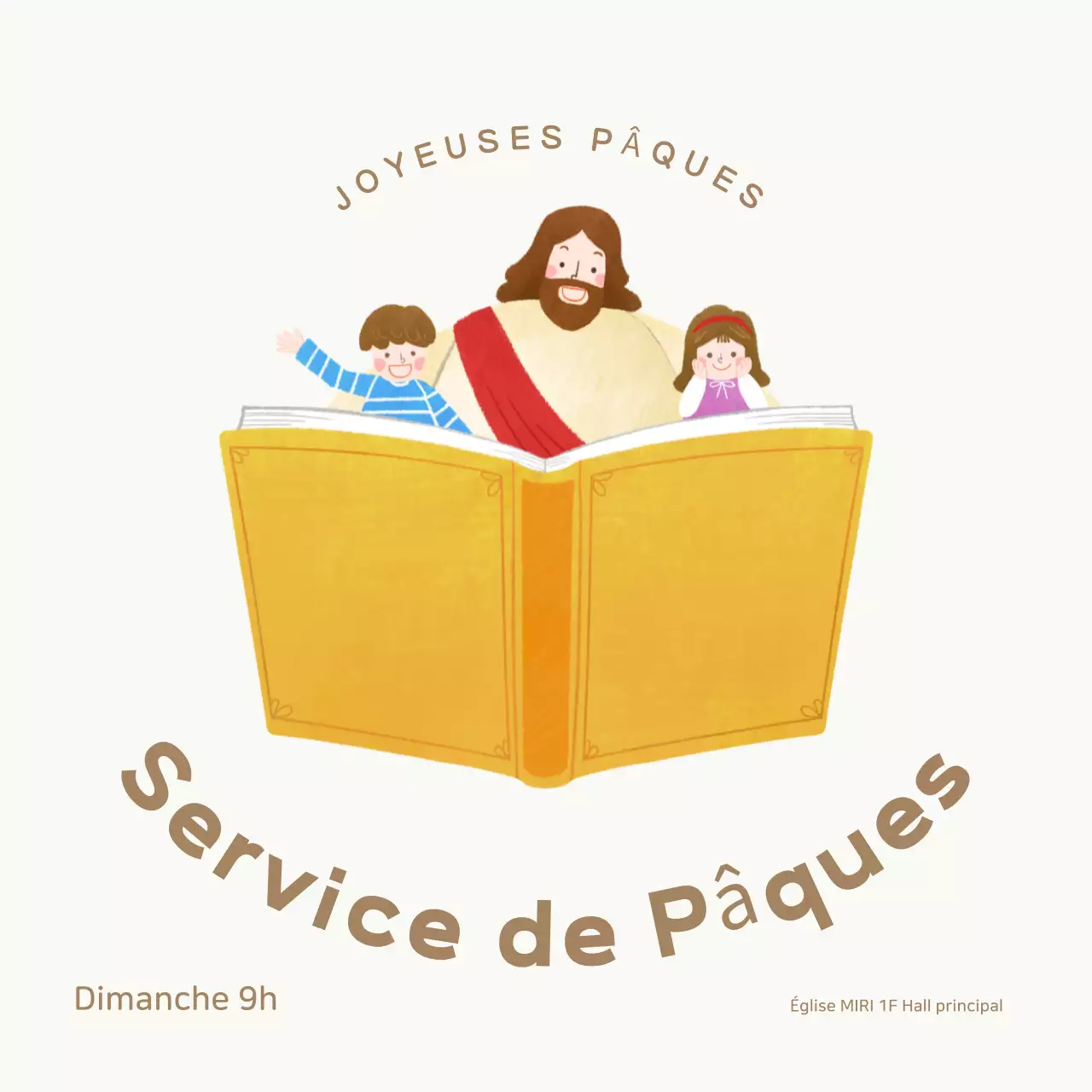 Guide du service de Pâques simple en ivoire