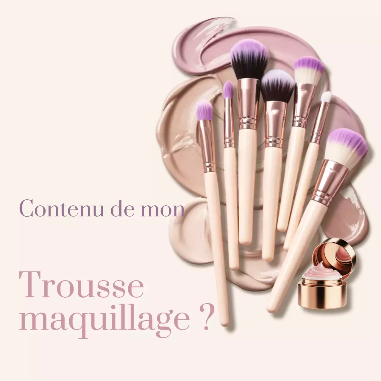 Guide de maquillage beige élégant