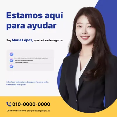 Anuncio de seguros Blue Clean