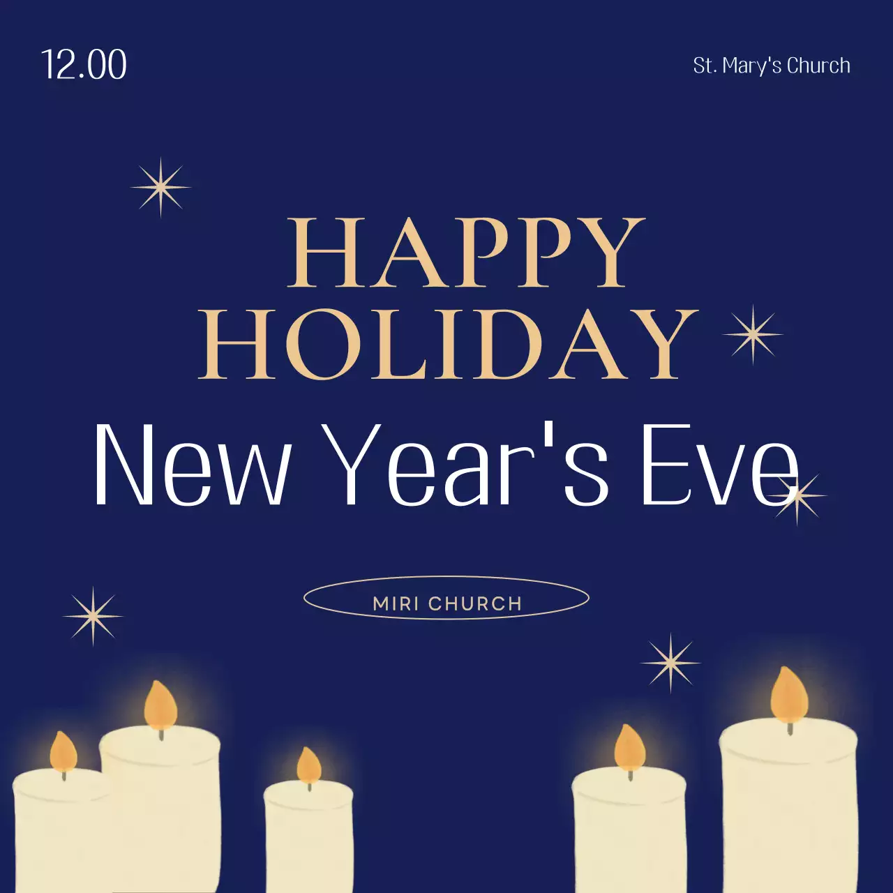 Sự kiện cuối năm đơn giản của Blue