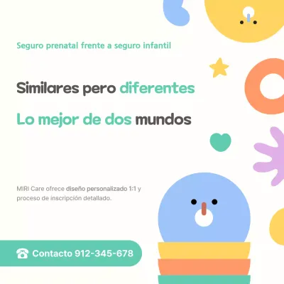 Anuncio de seguros para bebés Mint