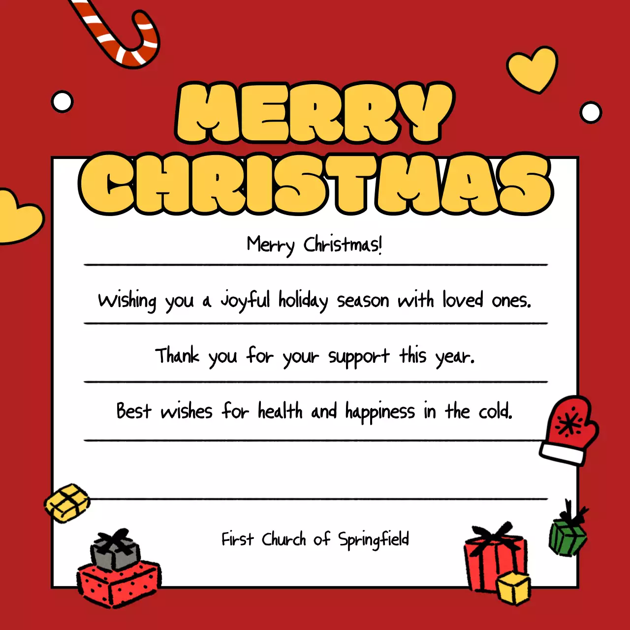 Thiệp Giáng sinh em bé màu đỏ