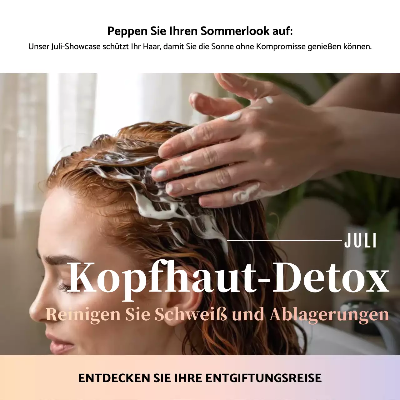 Beige Moderne Haarpflege Aktion