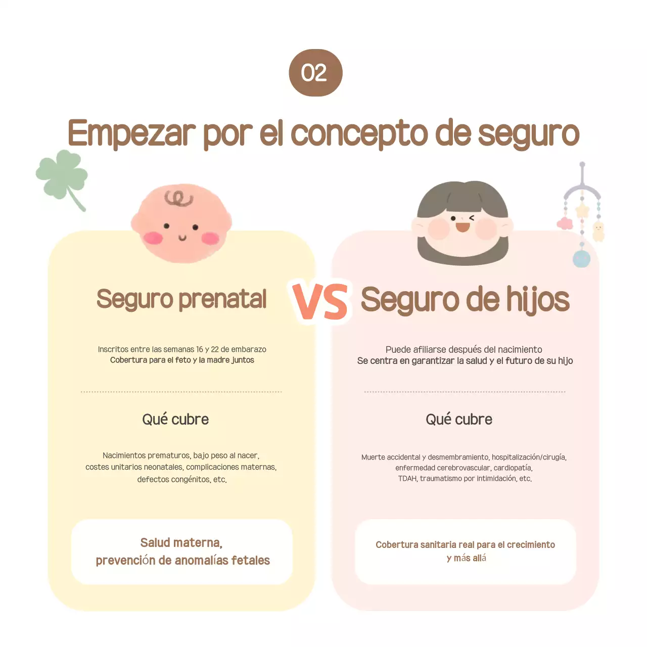 Guía de seguros para bebés Pink