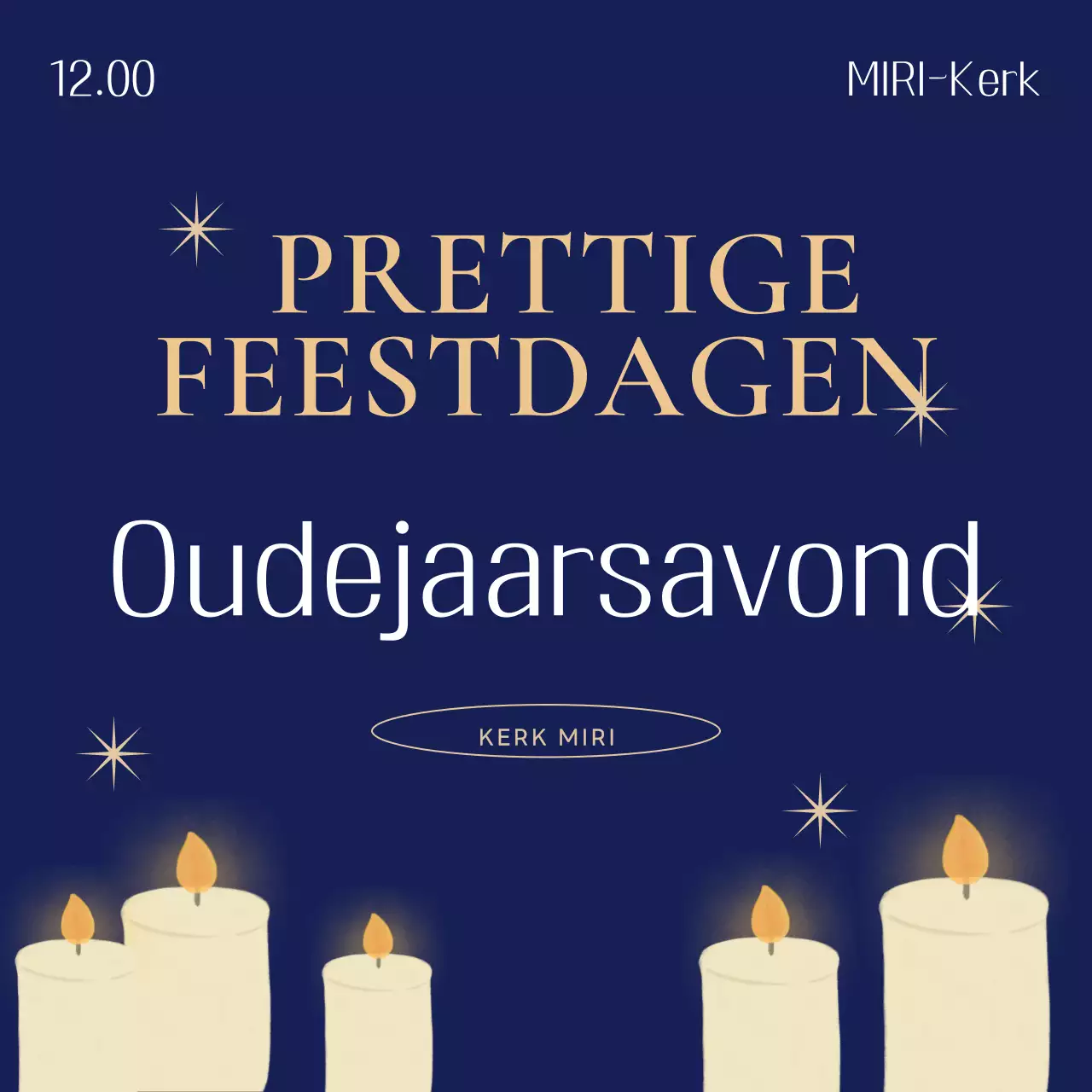 Blue Simple eindejaarsevenement