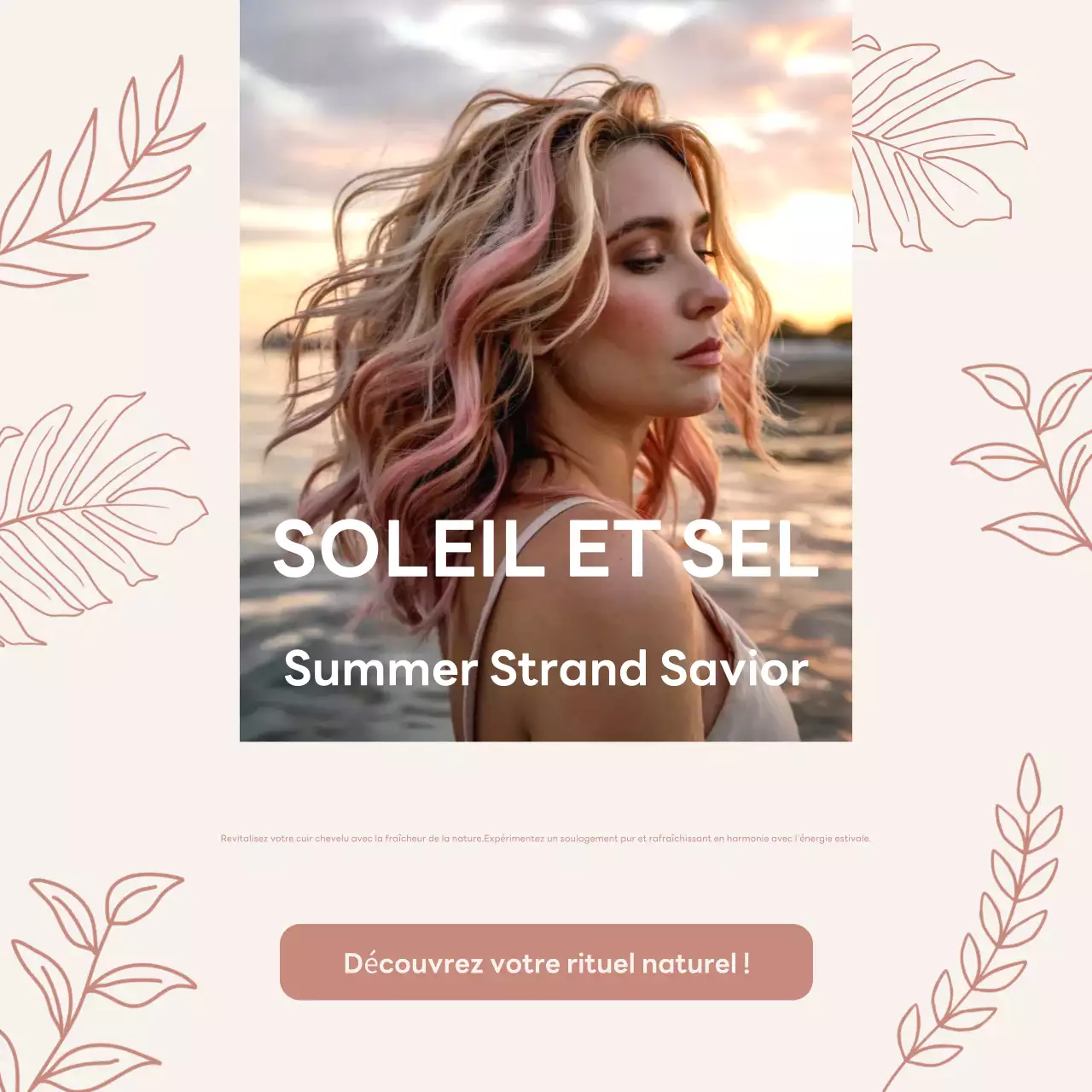 Promotion des soins capillaires esthétiques Coral sur les réseaux sociaux