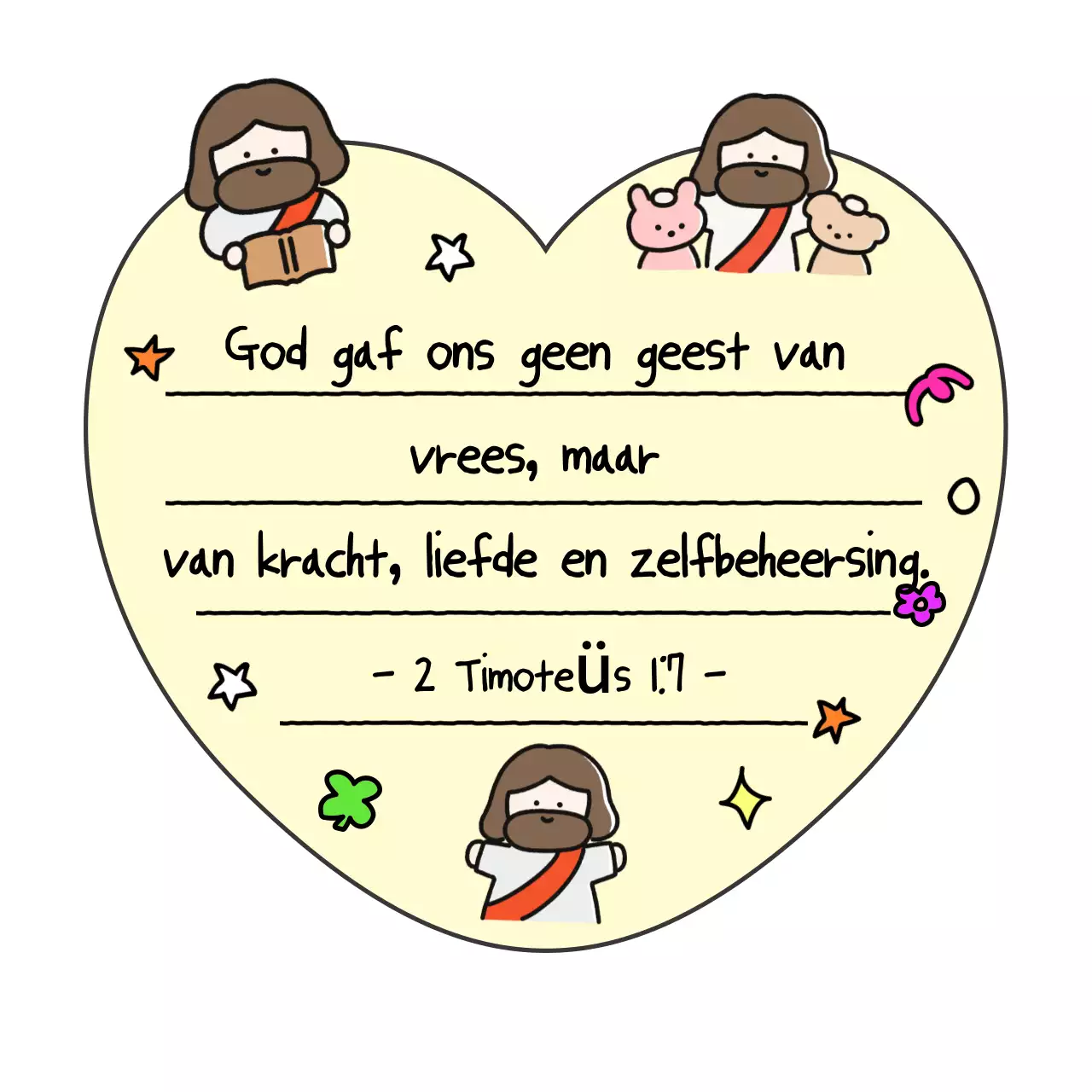 Geel babybijbelvers notitieblok