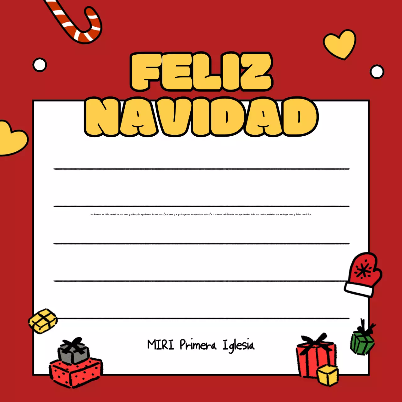 Tarjeta navideña de bebé rojo