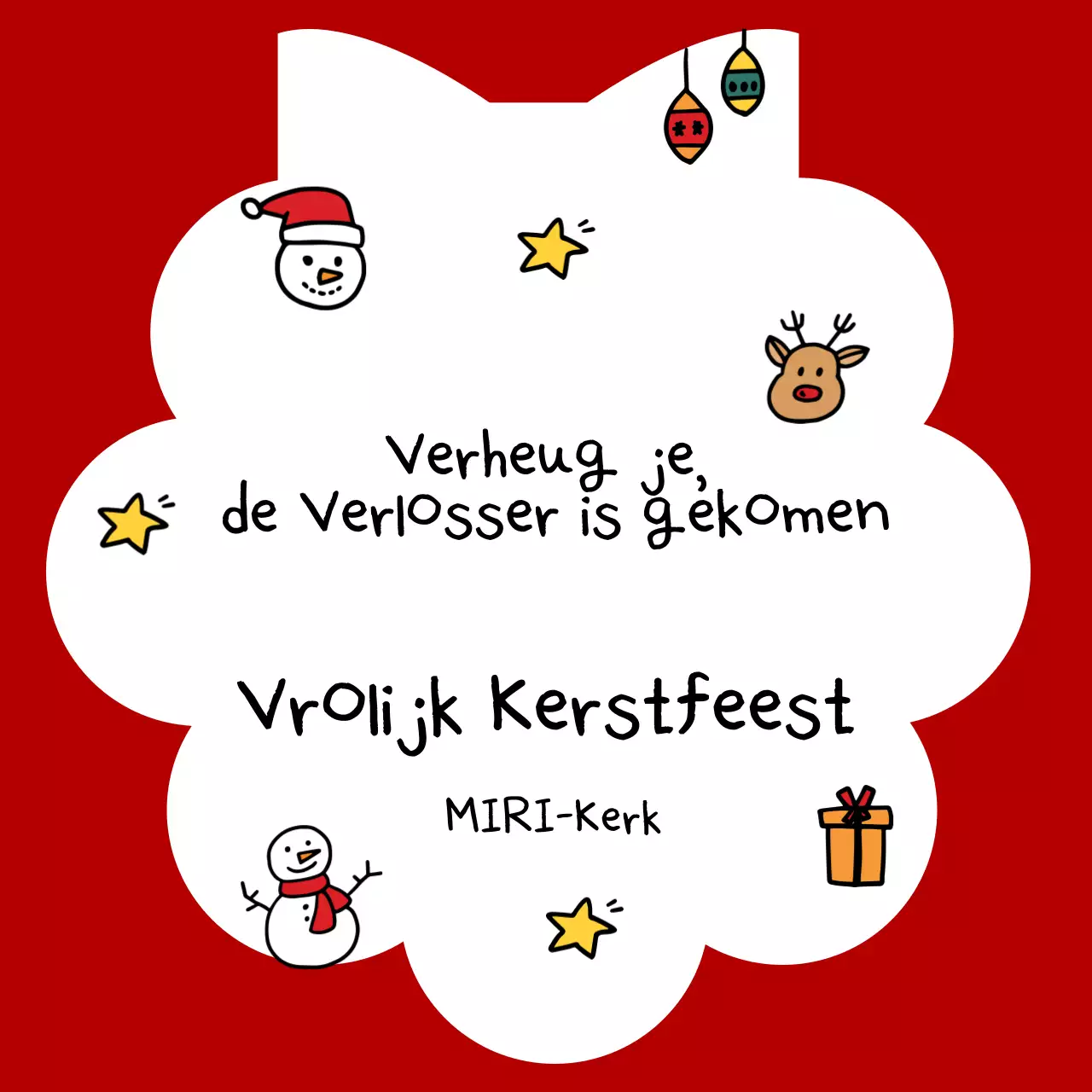 Rode Baby Kerstdienstgids