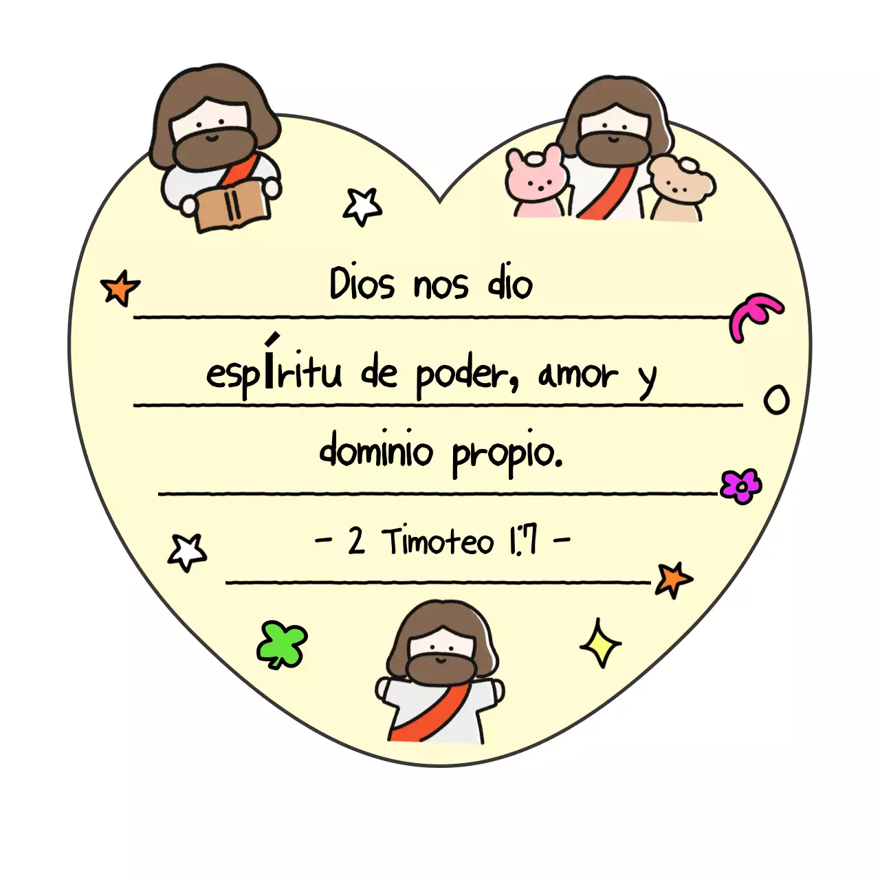 Bloc de notas con versículos bíblicos para bebés amarillos