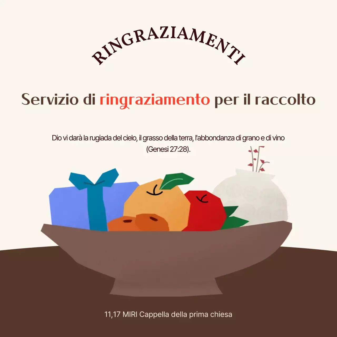 Guida al servizio del Ringraziamento tradizionale di Brown