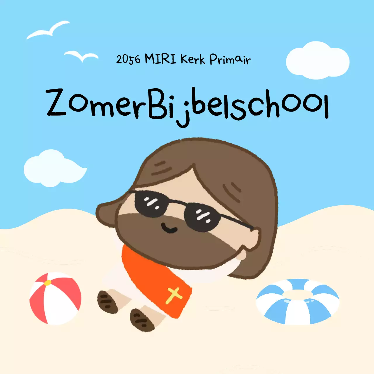 Hemelsblauwe baby religieuze opvoeding