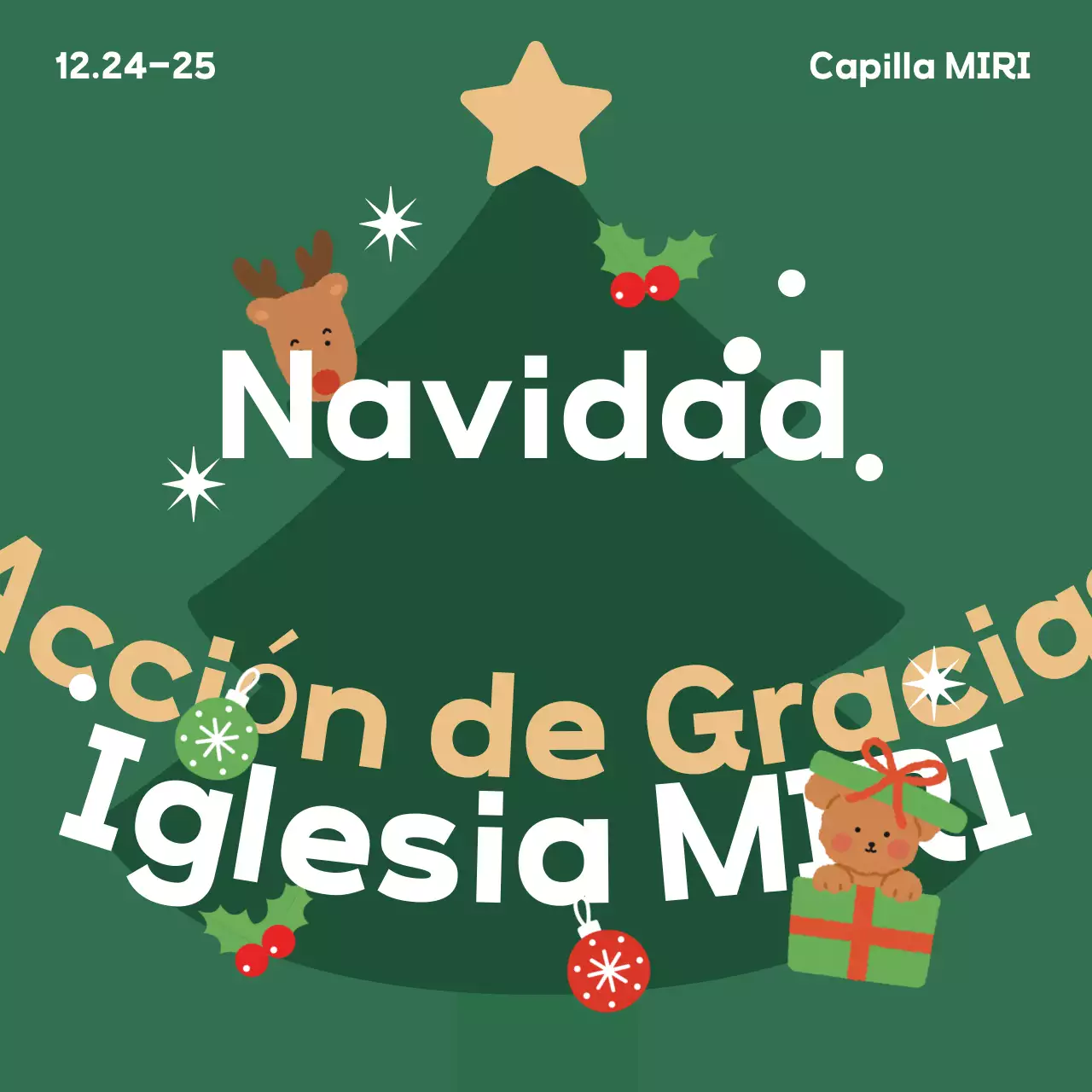 Guía de servicios navideños de Green Baby