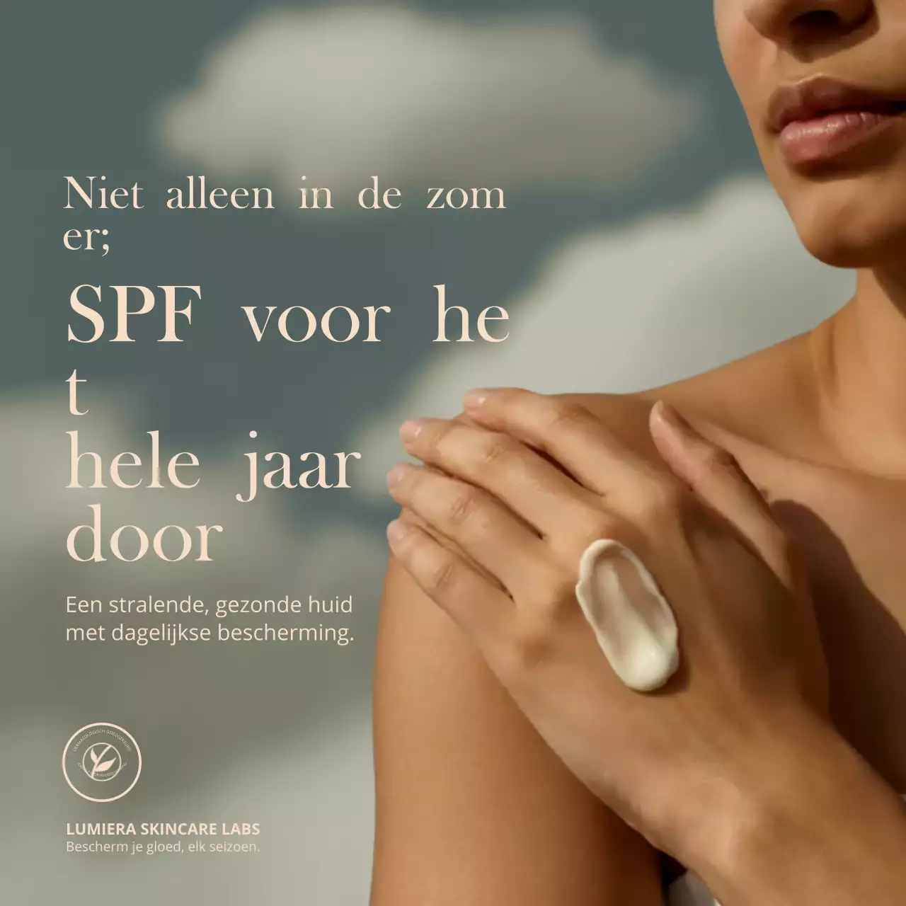 Beige Elegante Huidverzorging Advertentie