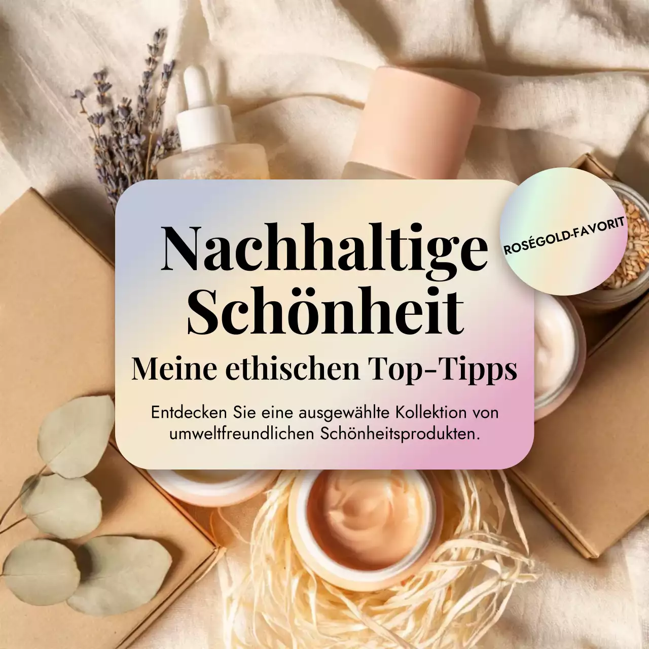 Beige Modern Beauty Promotion Social Media Square