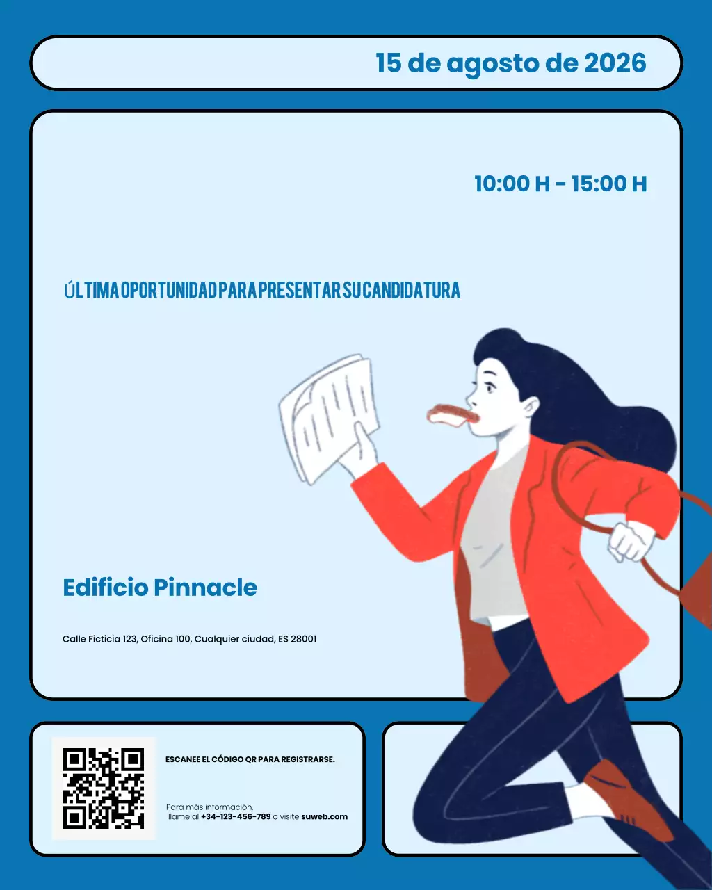 Publicación de Instagram de Blue Modern Job Post Opening