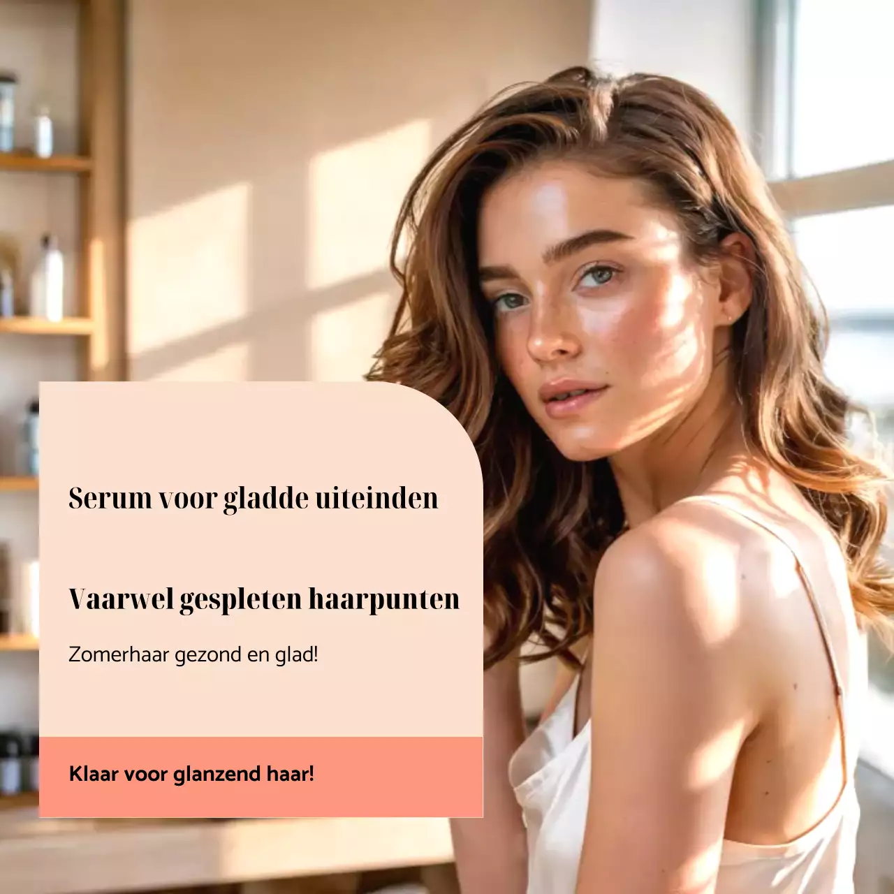 Beige Elegant Haar Promotie