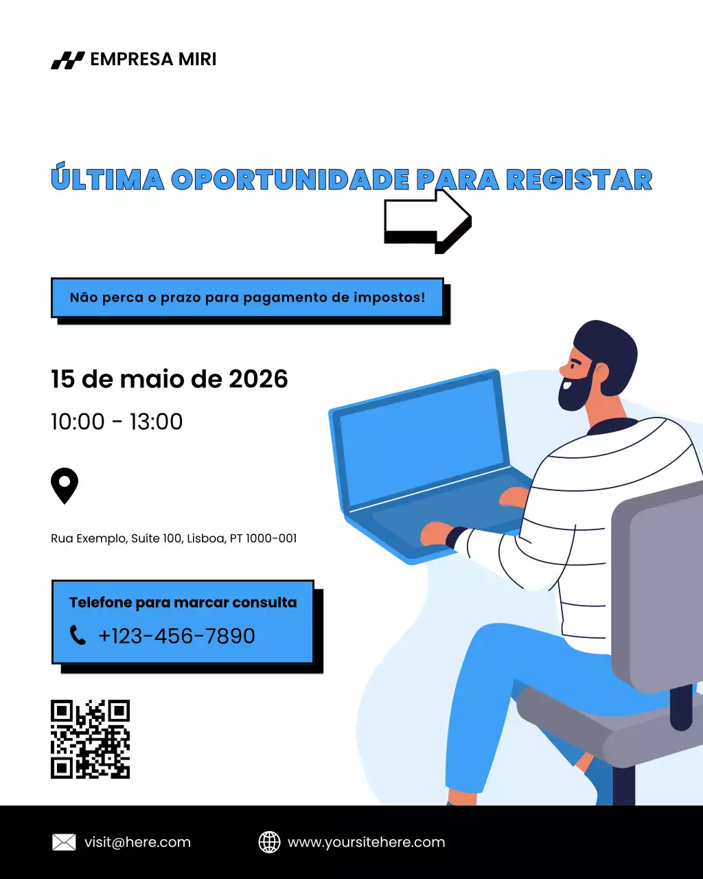 Publicação do Instagram sobre o Anúncio do Imposto Moderno Azul